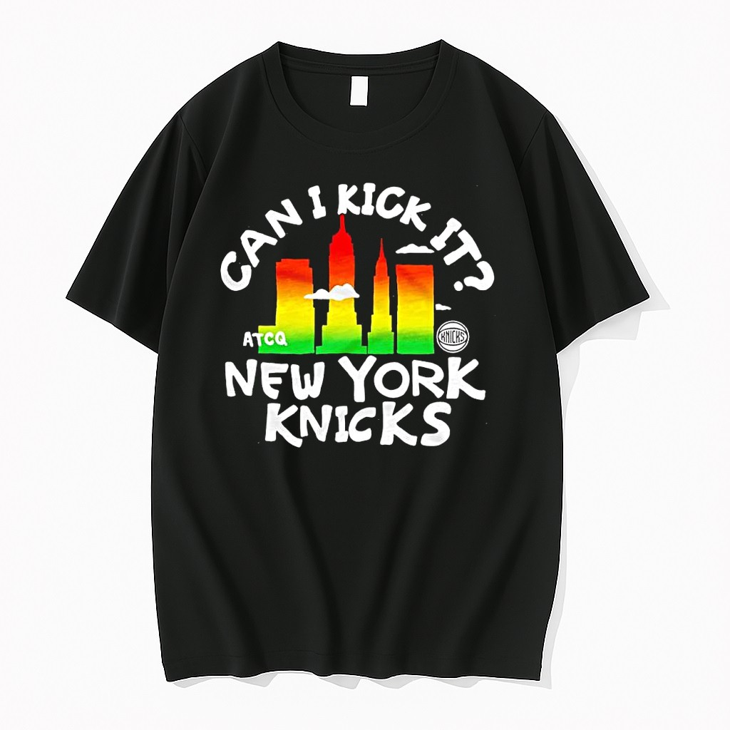 Original A Tribe Called Quest X New York Knicks Can I Kick It Skyline Shirts