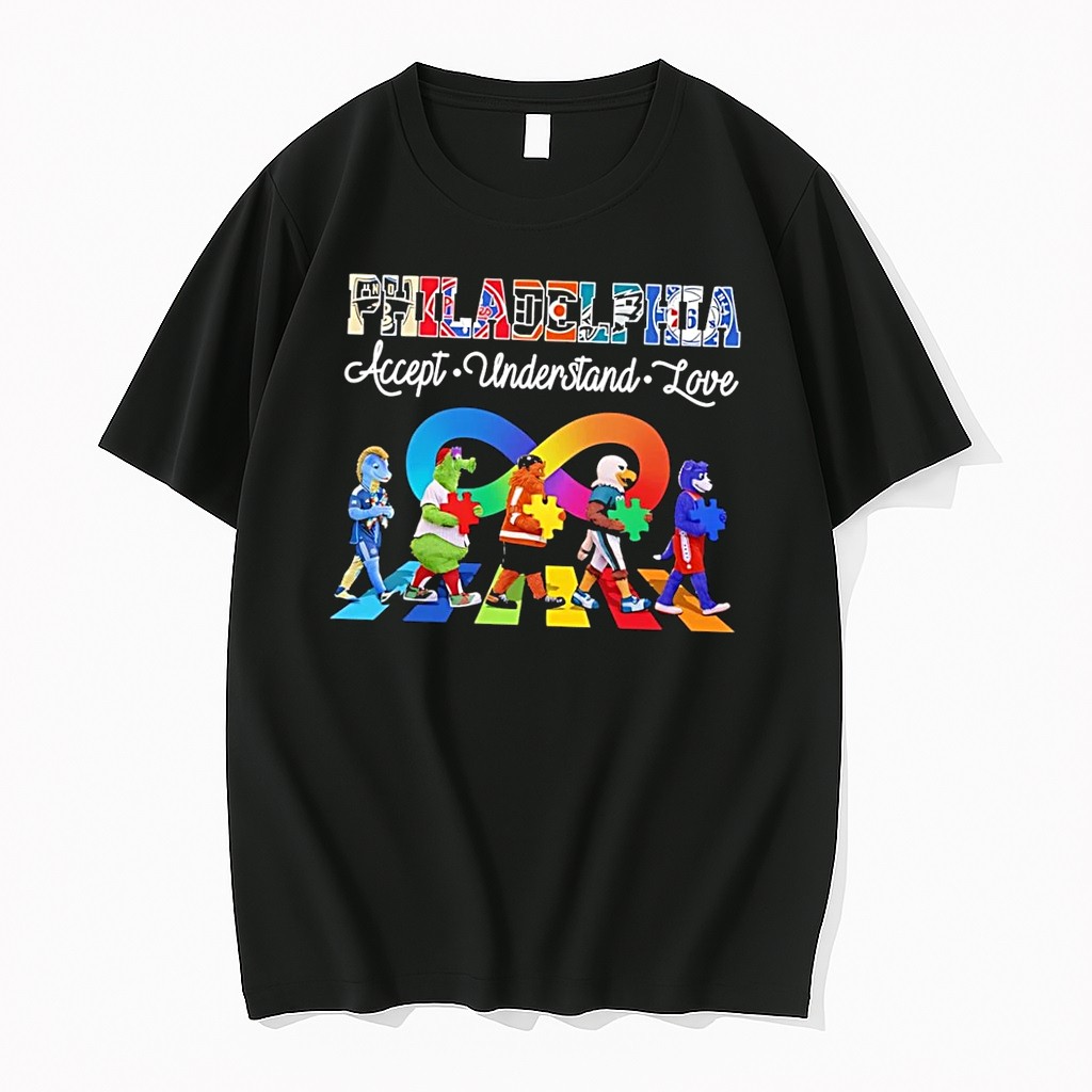 Original Accept Understand Love Philadelphia Mascots Black Shirts