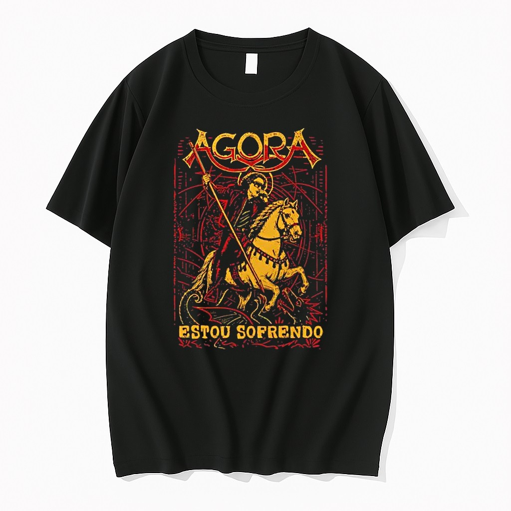 Original Agora Estou Sofrendo Robert Smith The Cure Saint George Dragon Shirts