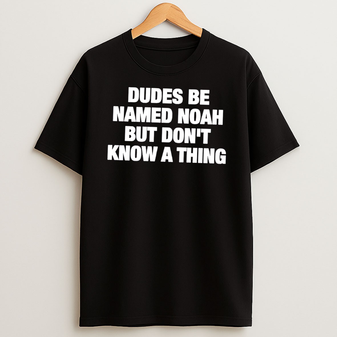 Original Dudes Be Named Noah But Dont Know A Thing Tee Shirts