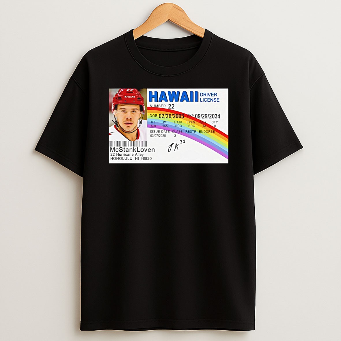 Original Hawaii Driver License Mcstankloven 22 Hurricane Alley Honolulu Hi 96820 Card Shirts