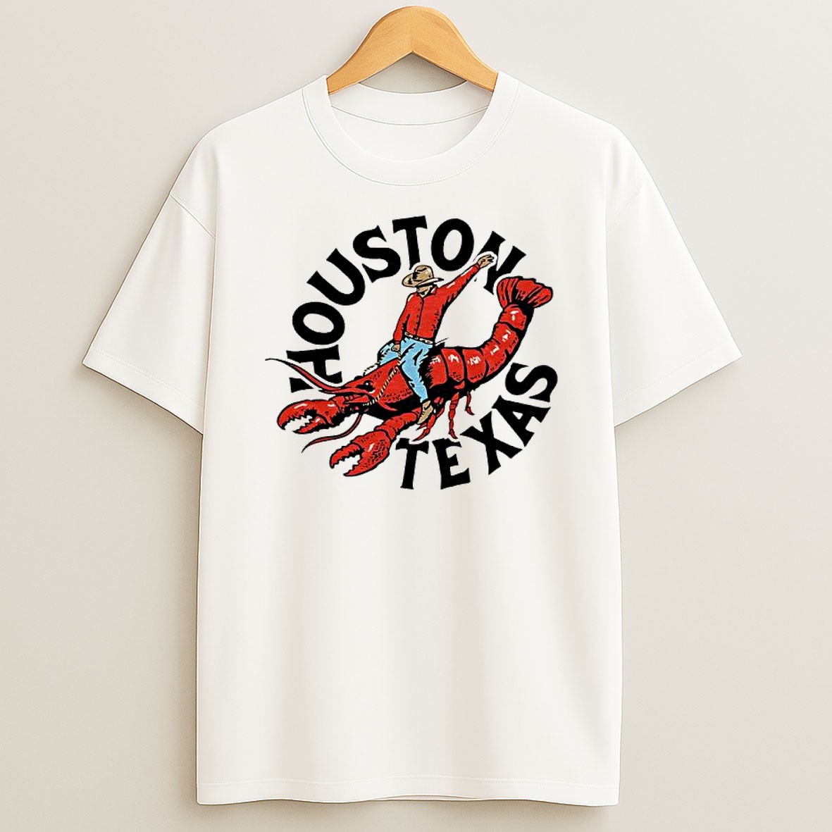 Original Houston Texas Cowboy Riding Lobster Shirts