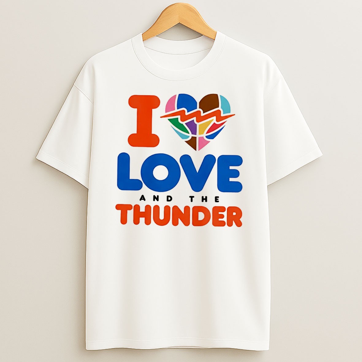 Original I Love And The Thunder Pride Tee Shirts