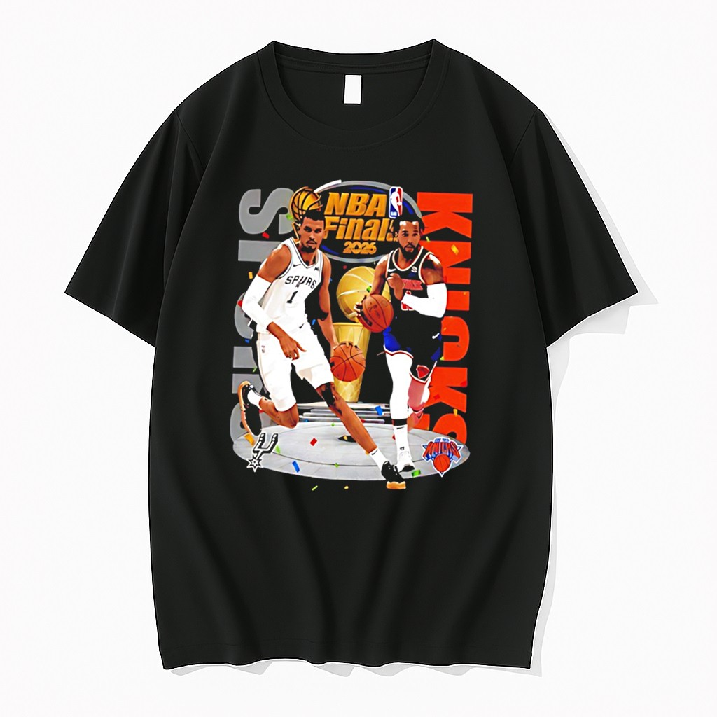 Original Nba Finals 2026 Spurs Vs Knicks Championship Tee Shirts