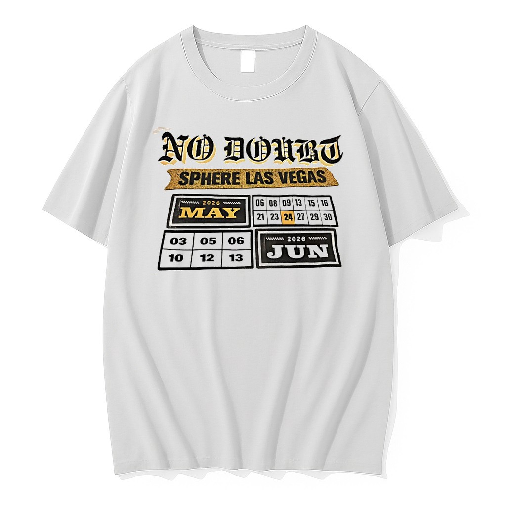 Original No Doubt Band Concert Merchandise Sphere Las Vegas 2026 May Jun Tour Date Shirts