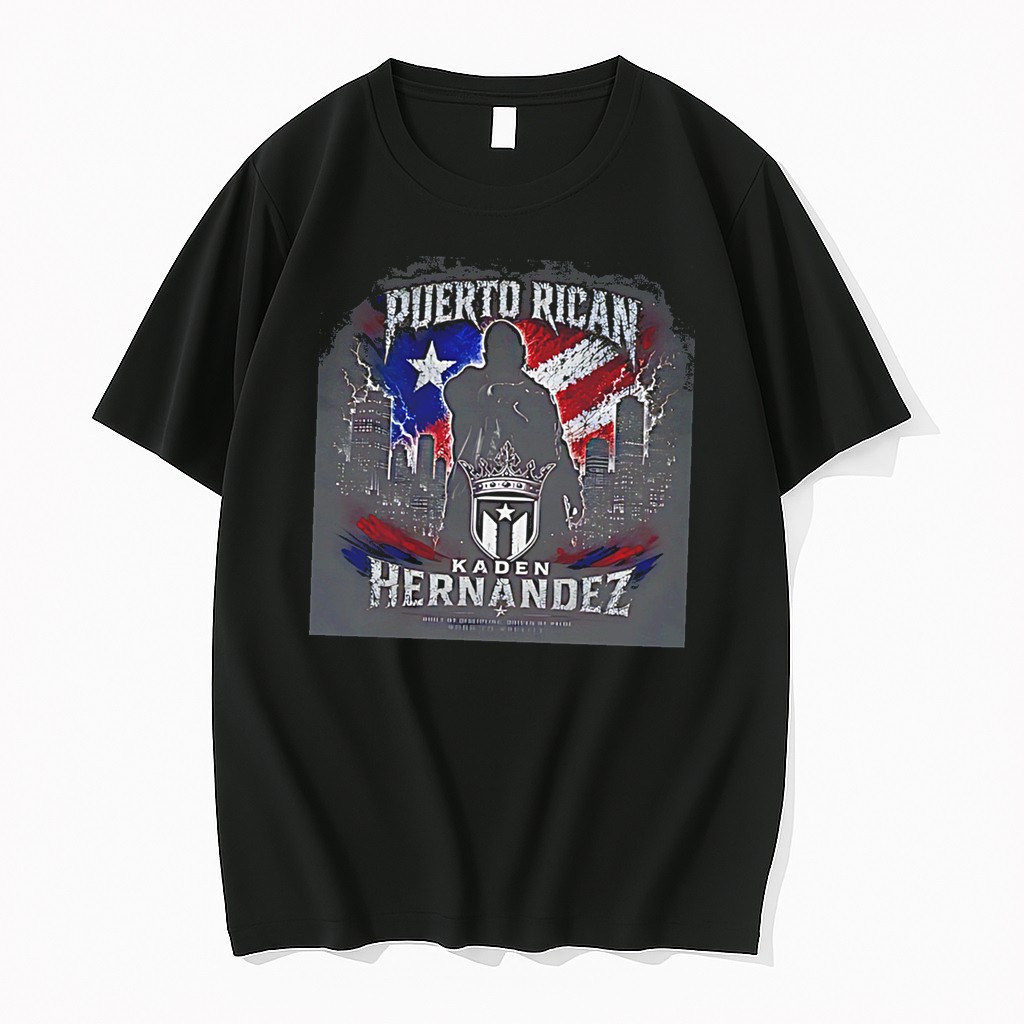 Original Puerto Rican Kaden Hernandez Amenrican Flag Tee Shirts