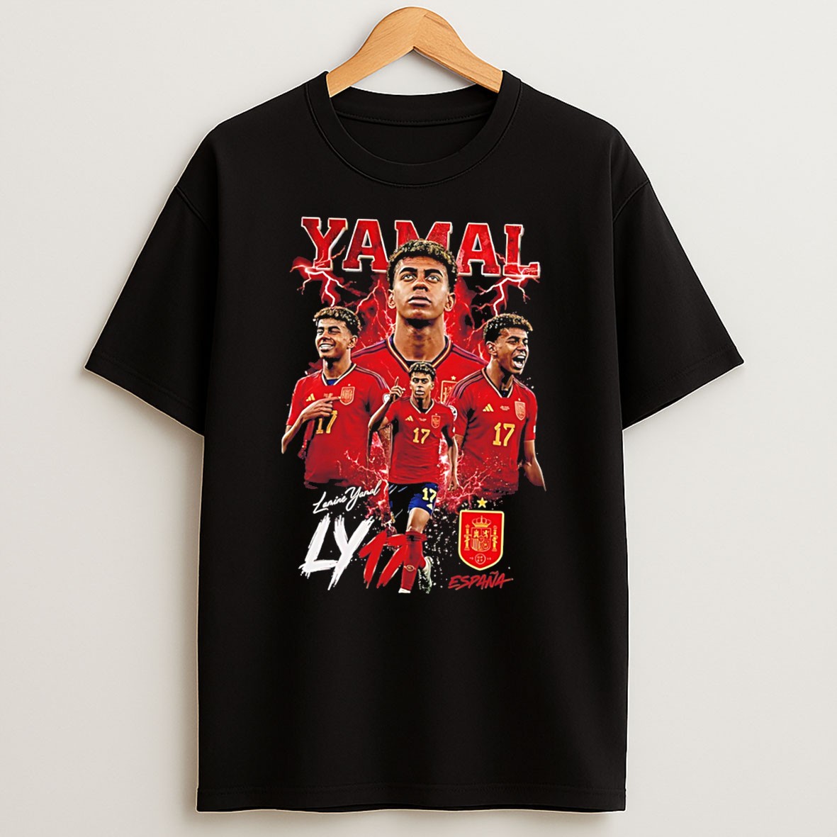 Original World Cup 2026 Lamine Yamal Espana Graphic Tee Shirts