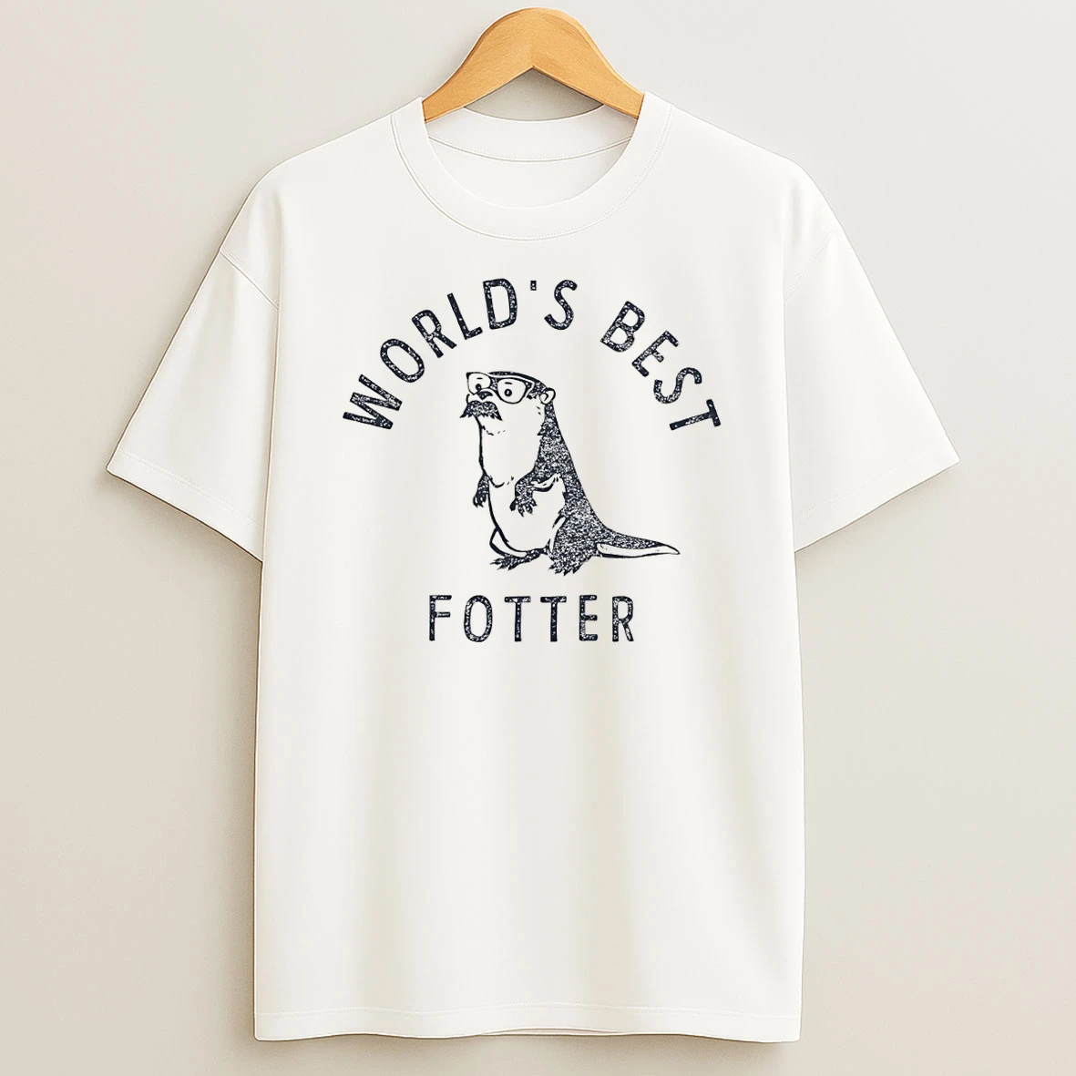 Otter Dad Pun Worlds Best Fotter Funny Animal Fathers Day Shirts