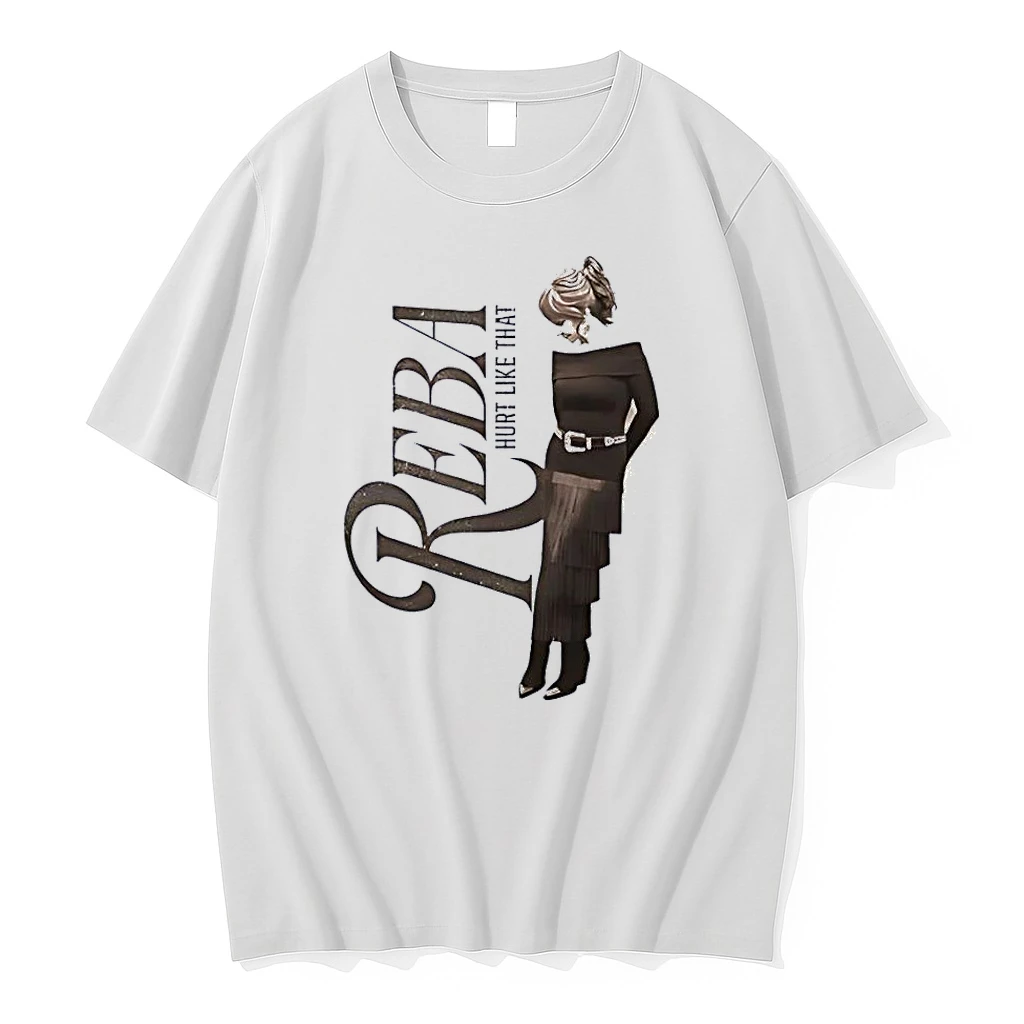 Reba Mcentire Hurt Like That Country Music White Shirts