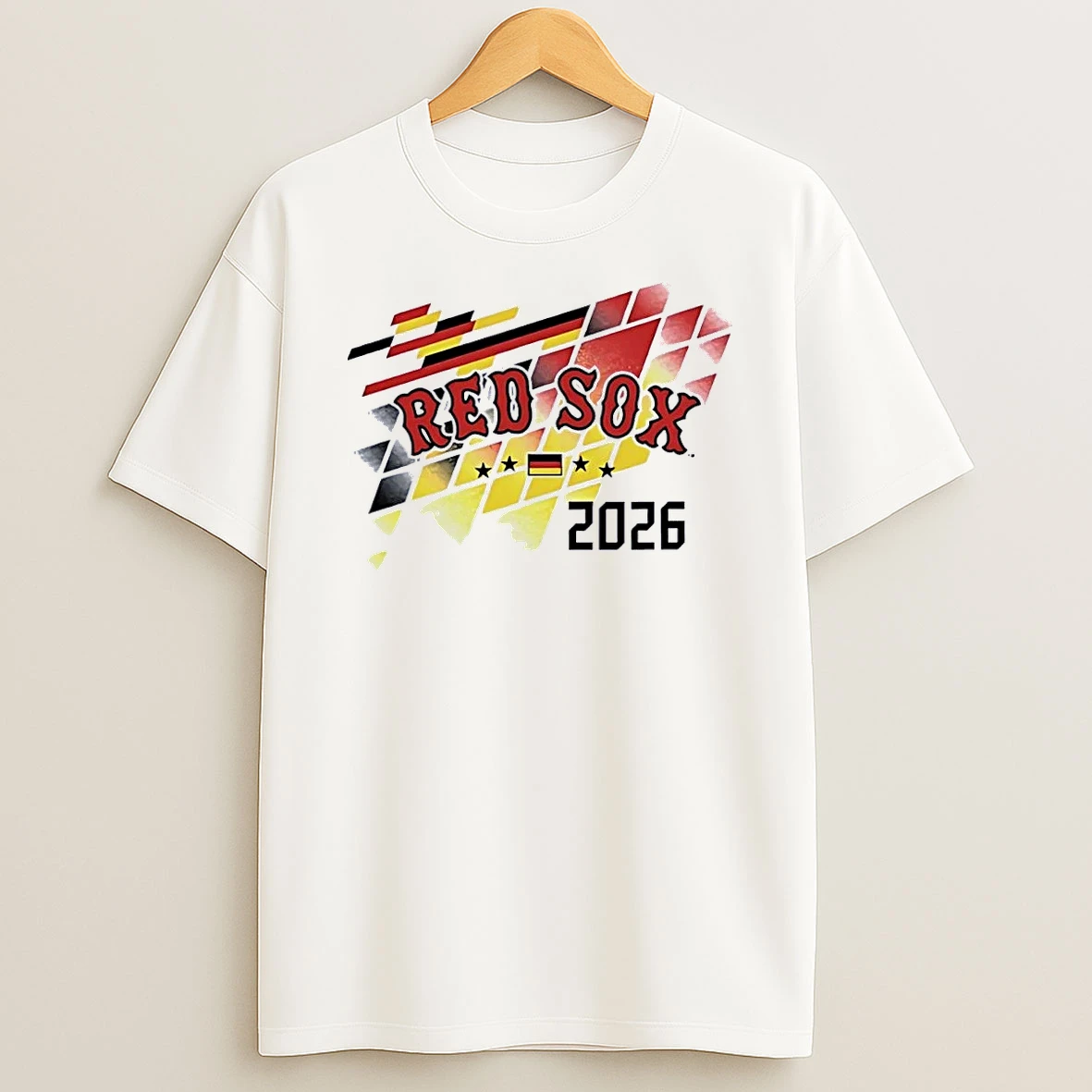 Red Sox Germany 2026 Fan Apparel Red Sox White Shirts