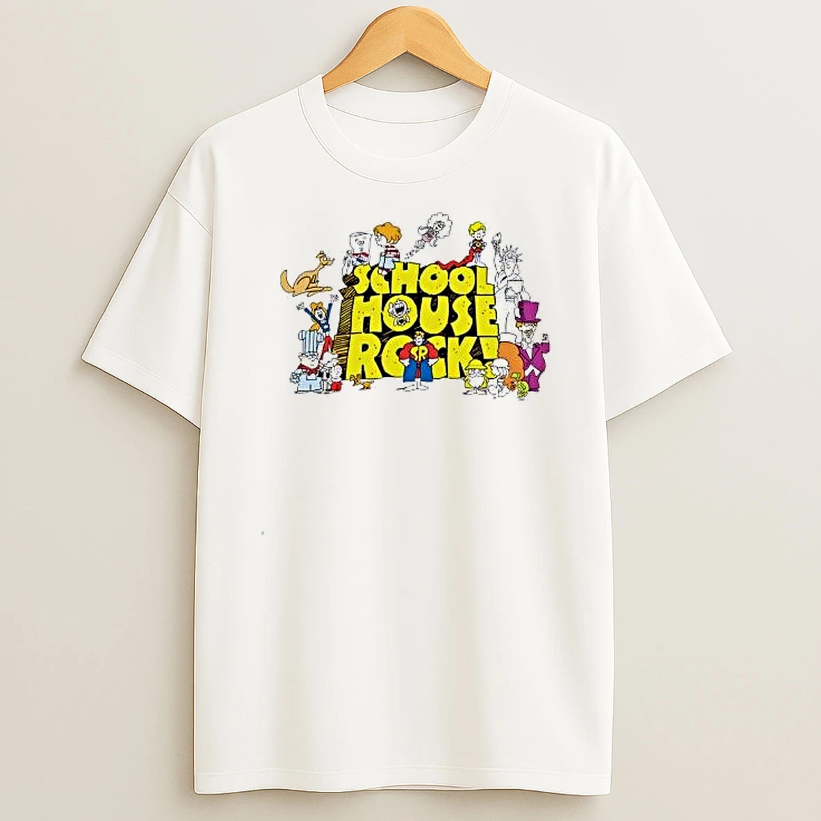 Schoolhouse Rock Characters And Logo Shirts