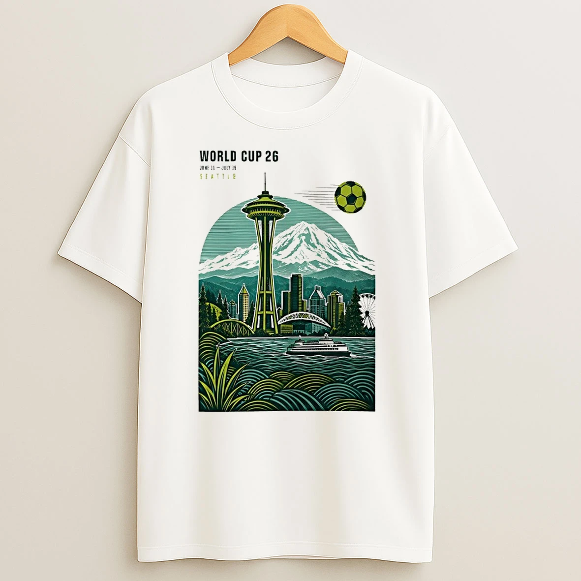 Seattle Host City Soccer 2026 World Cup Soccer Shirts