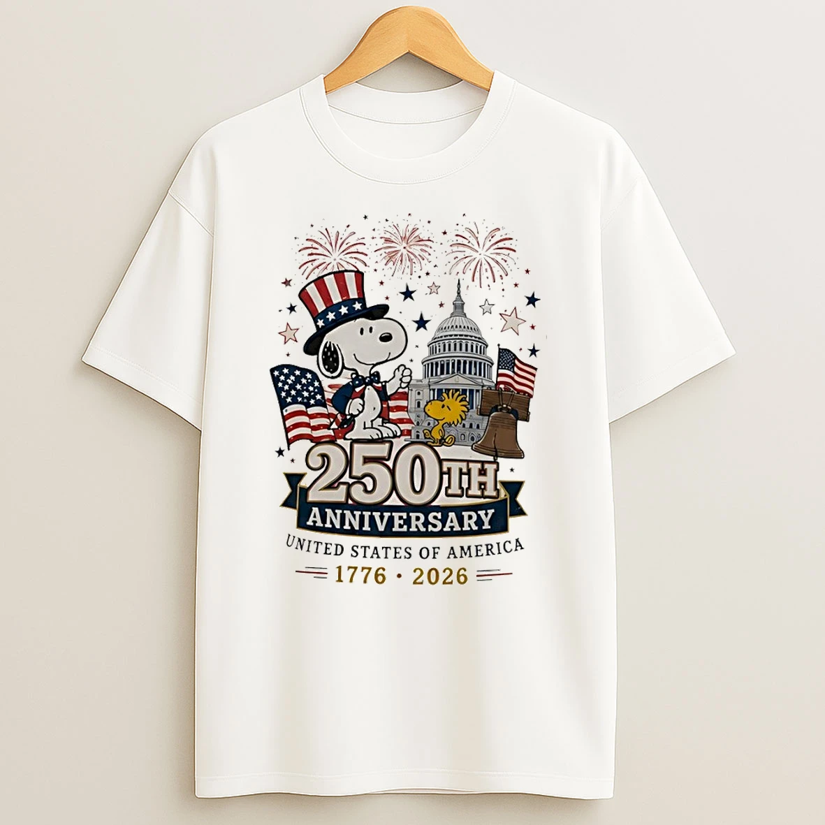 Snoopy America 250th Anniversary 1776 2026 United States Of America 4th Of July Shirts