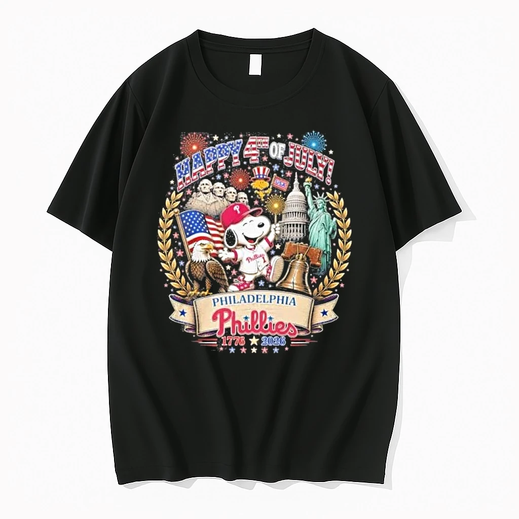 Snoopy X Philadelphia Phillies Happy 4th Of July 1776 2026 Shirts