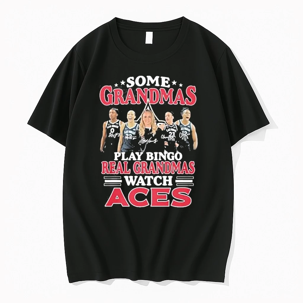 Some Grandmas Play Bingo Real Grandmas Watch Las Vegas Aces Shirts