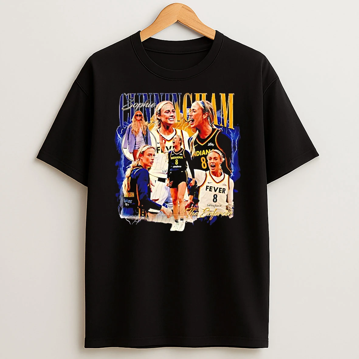 Sophie Cunningham 8 Indiana Fever Wnba Basketball Player Graphic Shirts