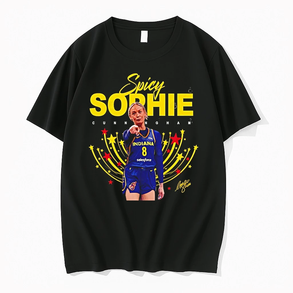 Sophie Cunningham 8 Indiana Fever Player Wnba Pointing Signature Shirts