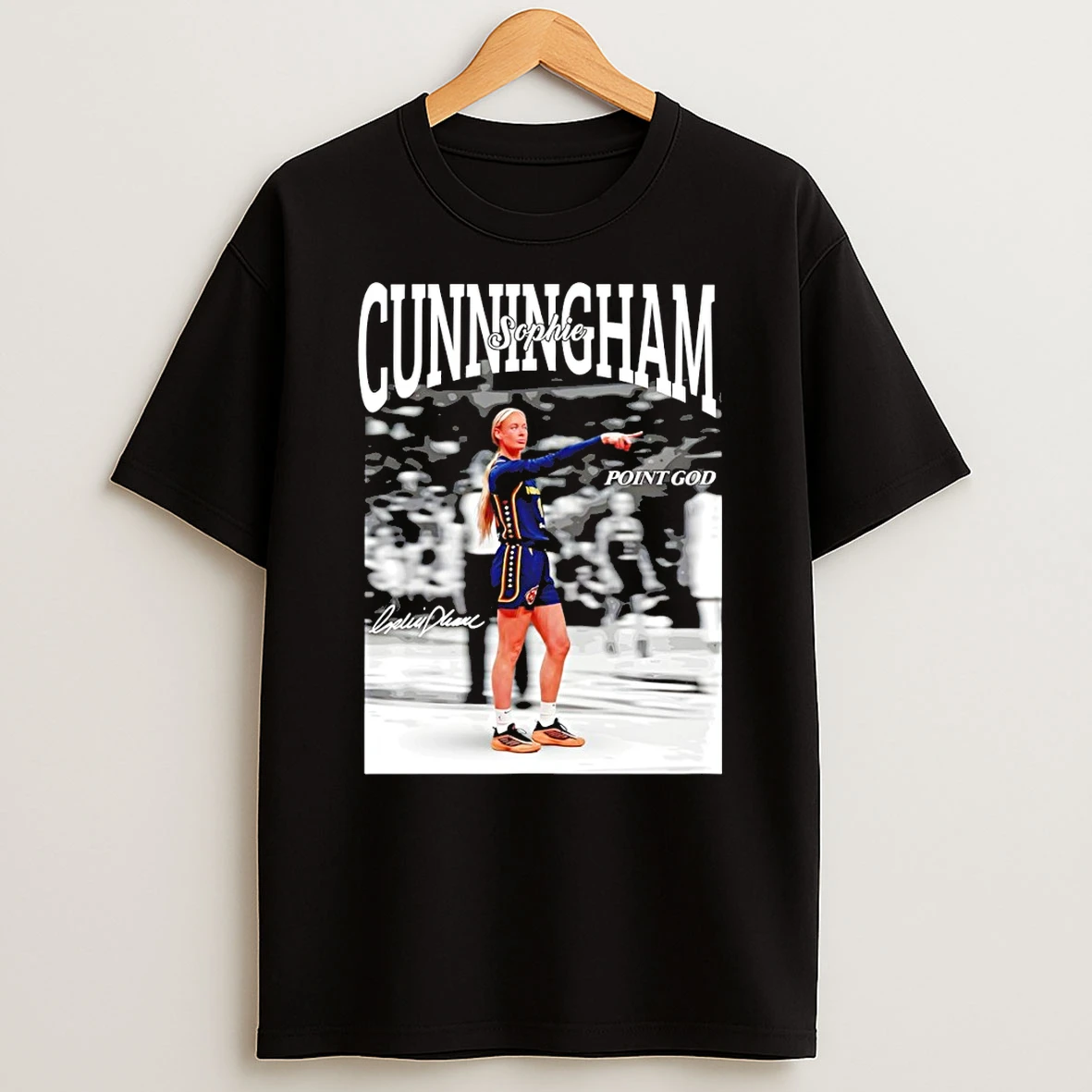 Sophie Cunningham Indiana Fever Wnba Point God Signature Shirts