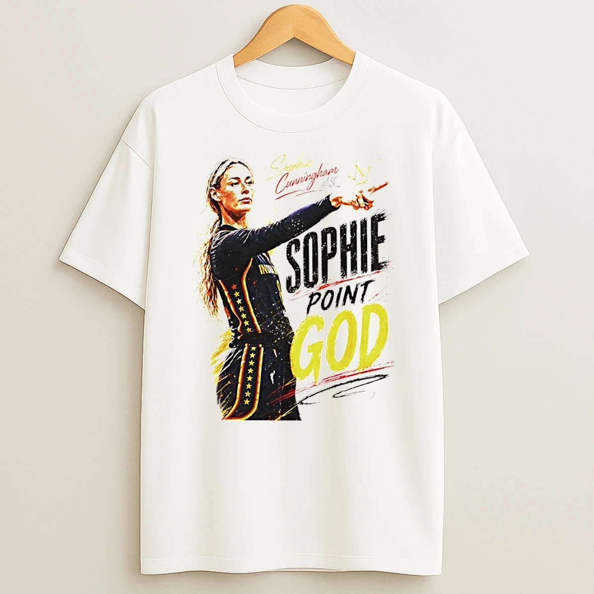 Sophie Cunningham Sophie Point God Indiana Fever Wnba Basketball Shirts