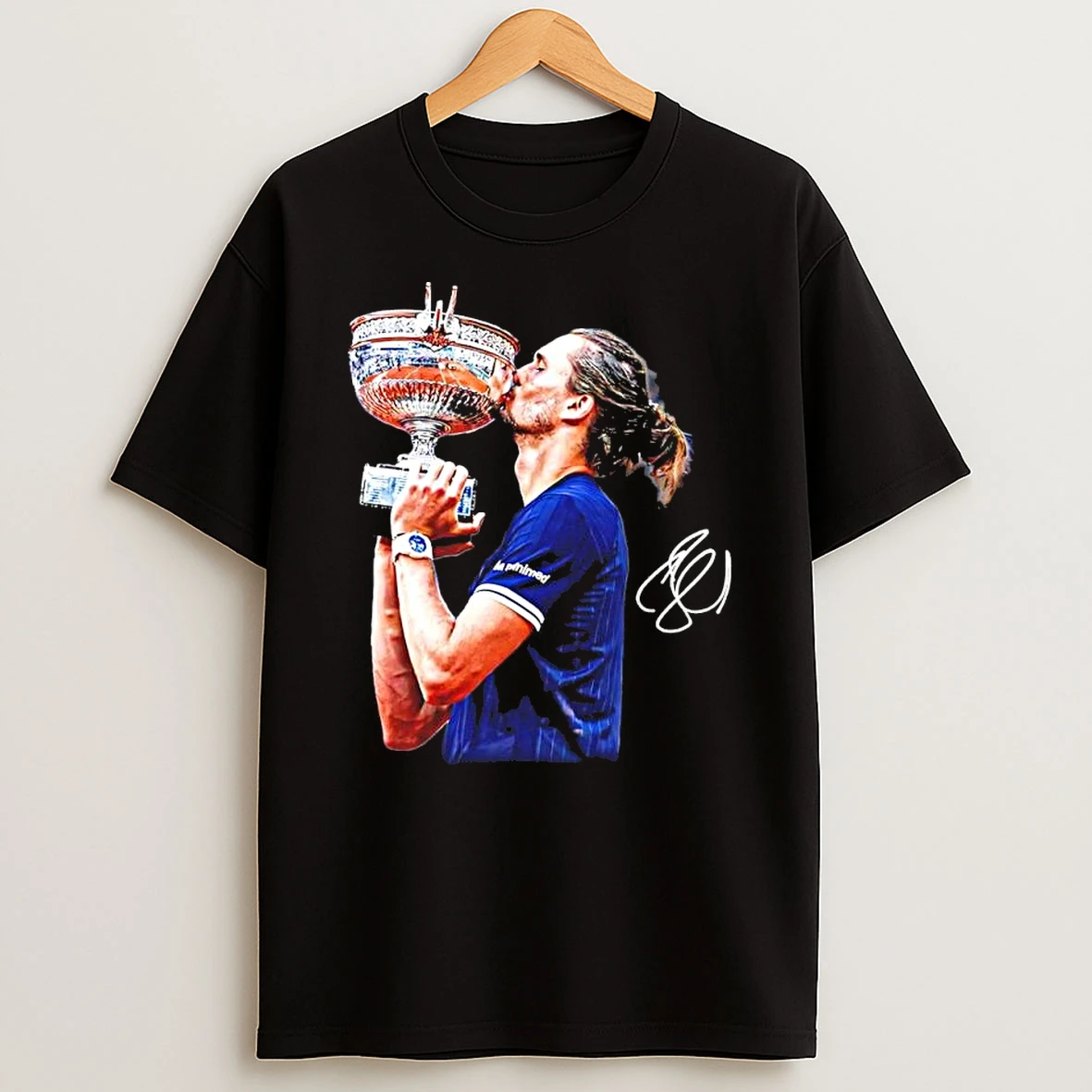 Stefanos Tsitsipas Roland Garros Musketeers Trophy French Open Tennis Shirts