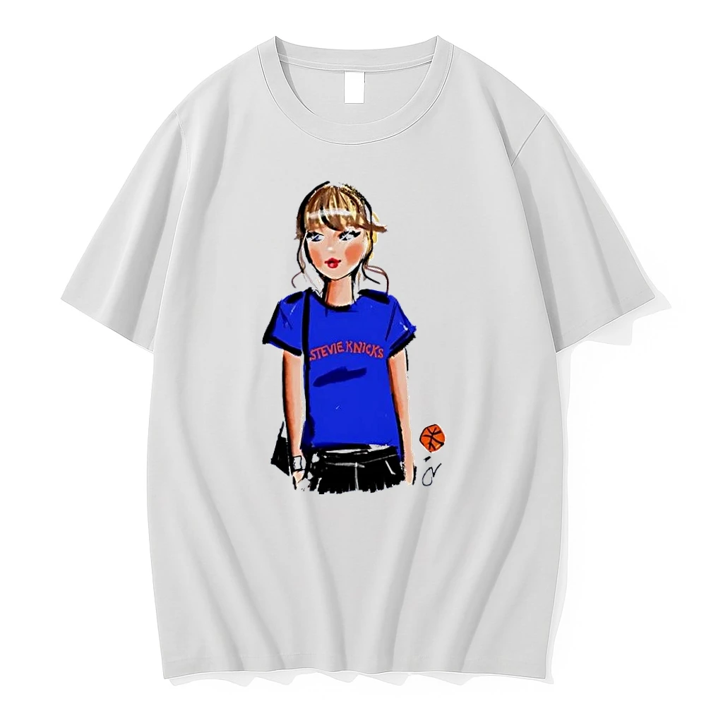 Stevie Knicks New York Knicks Cartoon White Shirts