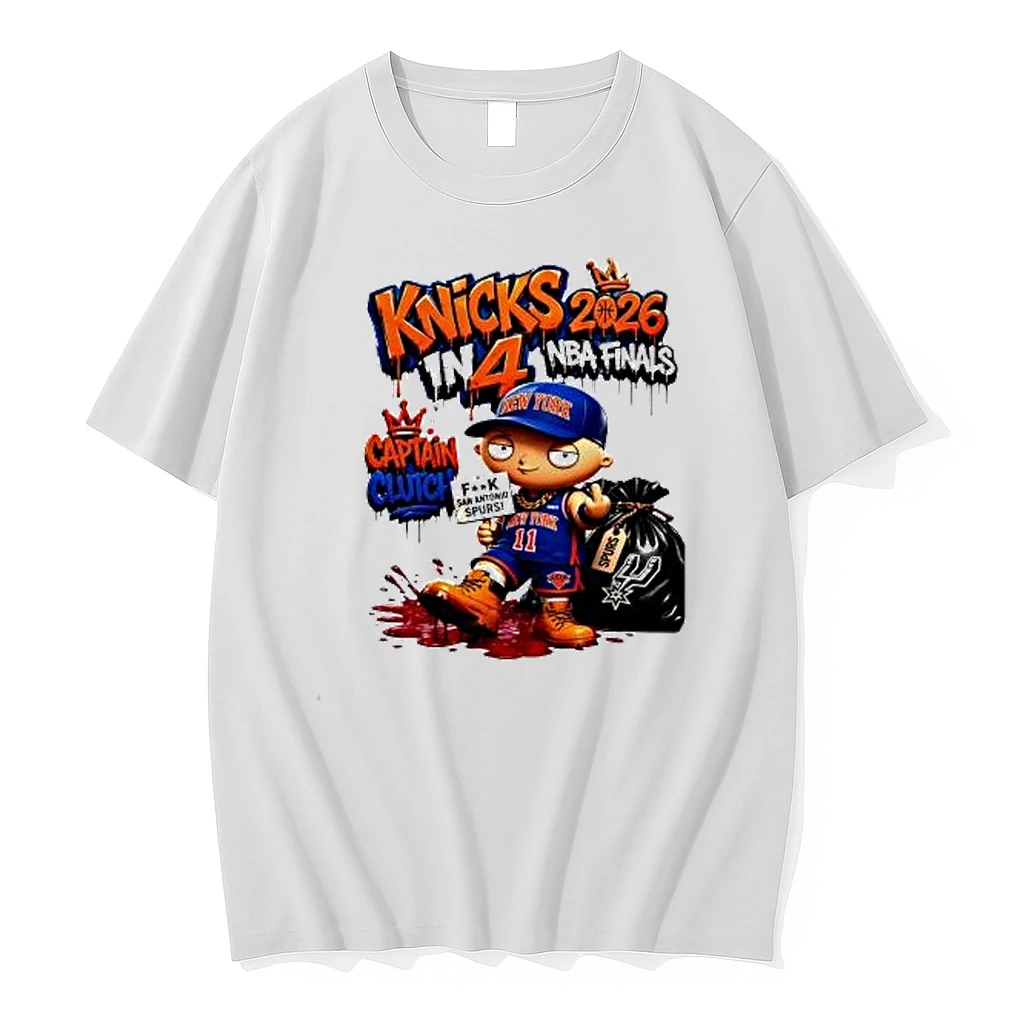 Stewie Griffin New York Knicks 2026 Nba Finals Knicks In 4 Captain Clutch Shirts
