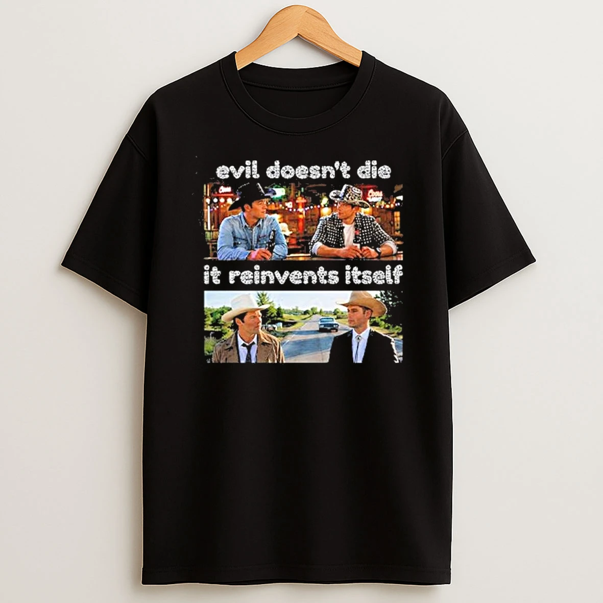 Supernatural X 9 1 1 Lone Star Mashup Evil Doesnt Die It Reinvents Itself Shirts