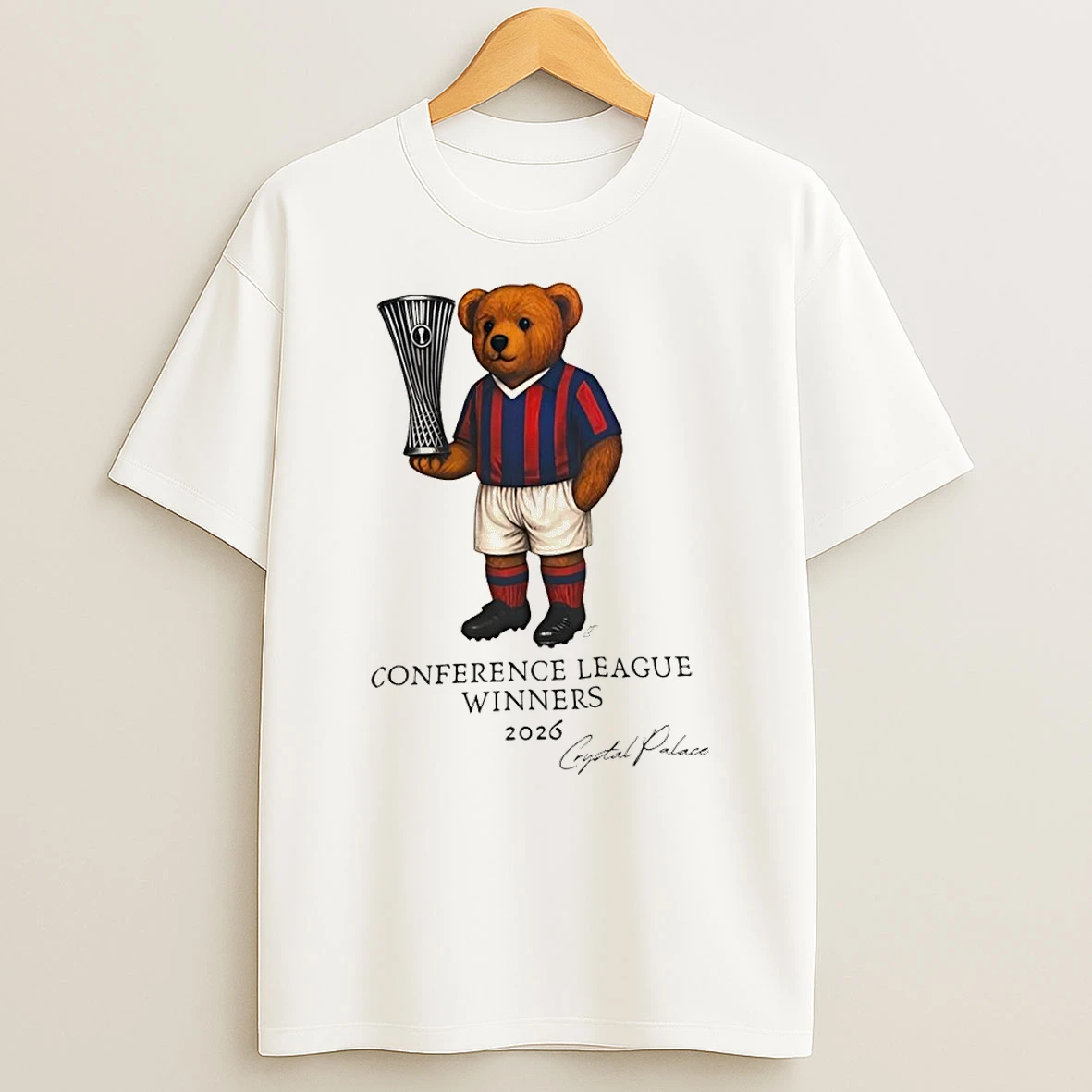 Teddy Bear Crystal Palace Fc Conference League Winners 2026 Signature Shirts