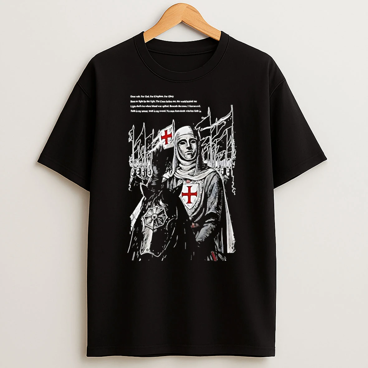 Templar Knight Deus Vult For God For Kingdom For Glory Shirts