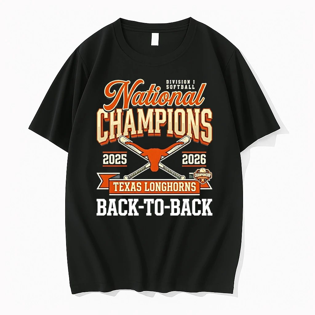 Texas Longhorns National Champs Softball Back To Back 2025 2026 Shirts