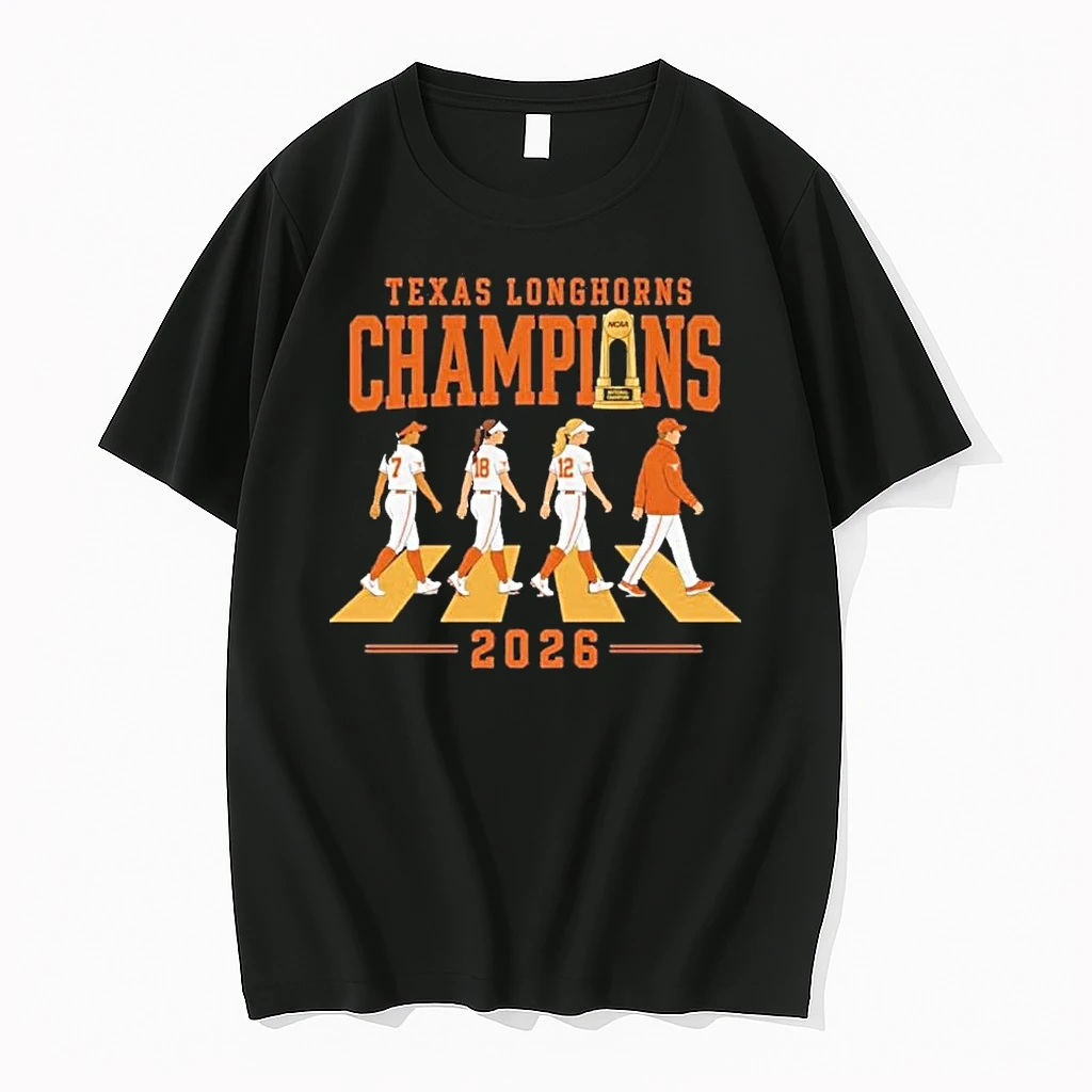 Texas Longhorns Softball Abbey Road 2026 National Champions Shirts