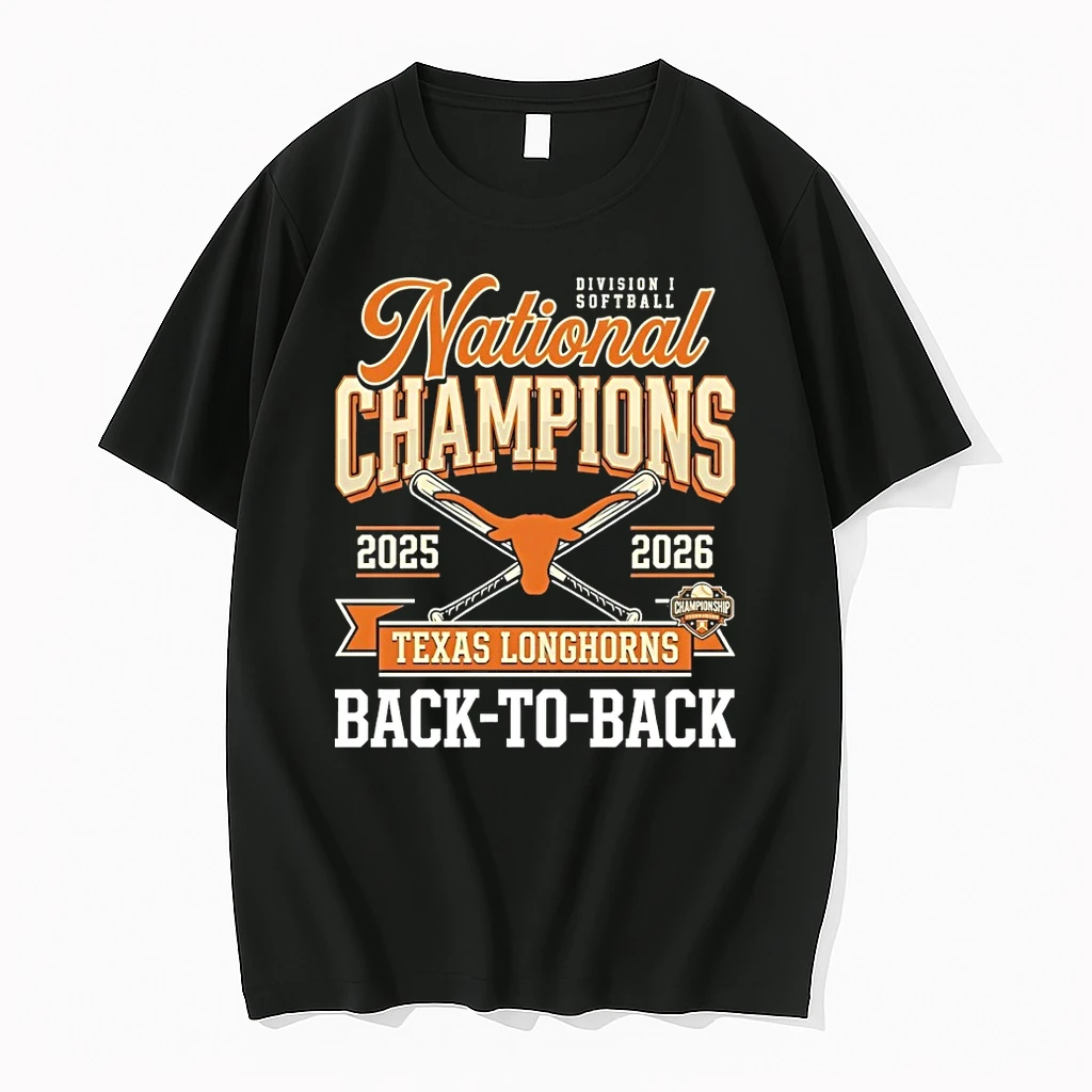 Texas Longhorns Softball National Champions 2025 2026 Back To Back Game Day Shirts