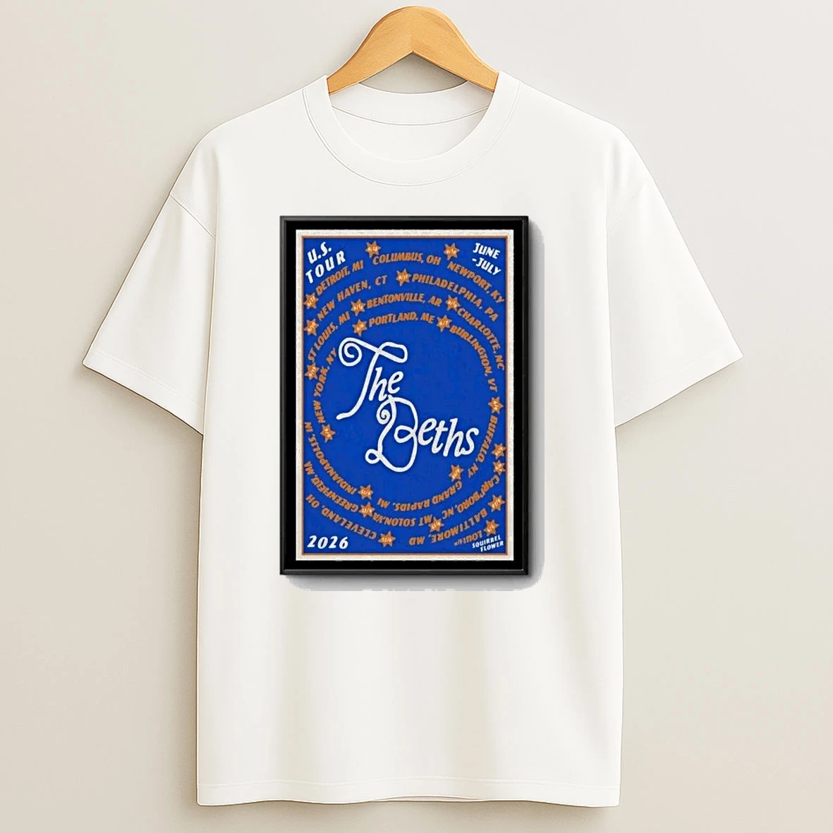 The Beths June July Tour U Shirts