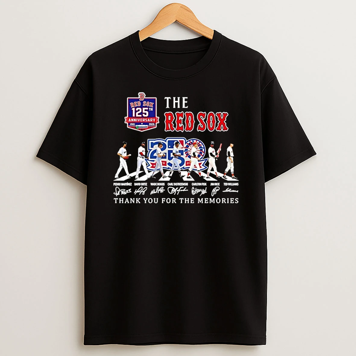 The Boston Red Sox Thank You For The Memories Abbey Road Signatures Shirts