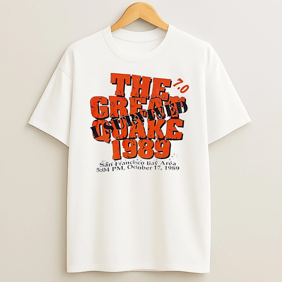 The Great Quake 1989 San Francisco Bay Area 5 Shirts