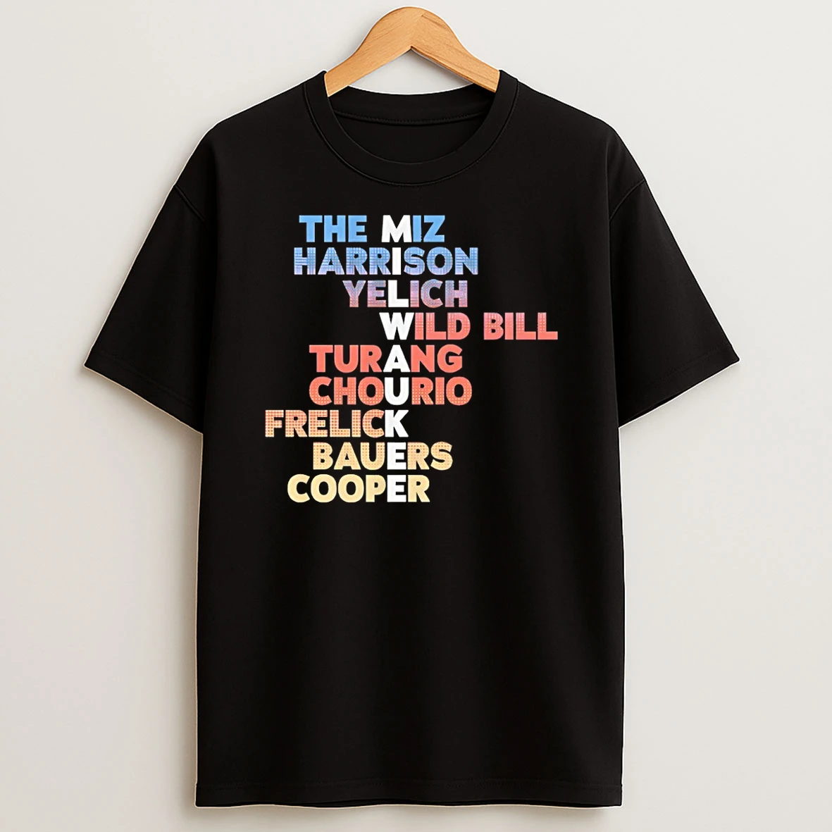 The Miz Harrison Yelich Wild Bill Turang Chourio Frelick Bauers Cooper Players Milwaukee Brewers Shirts