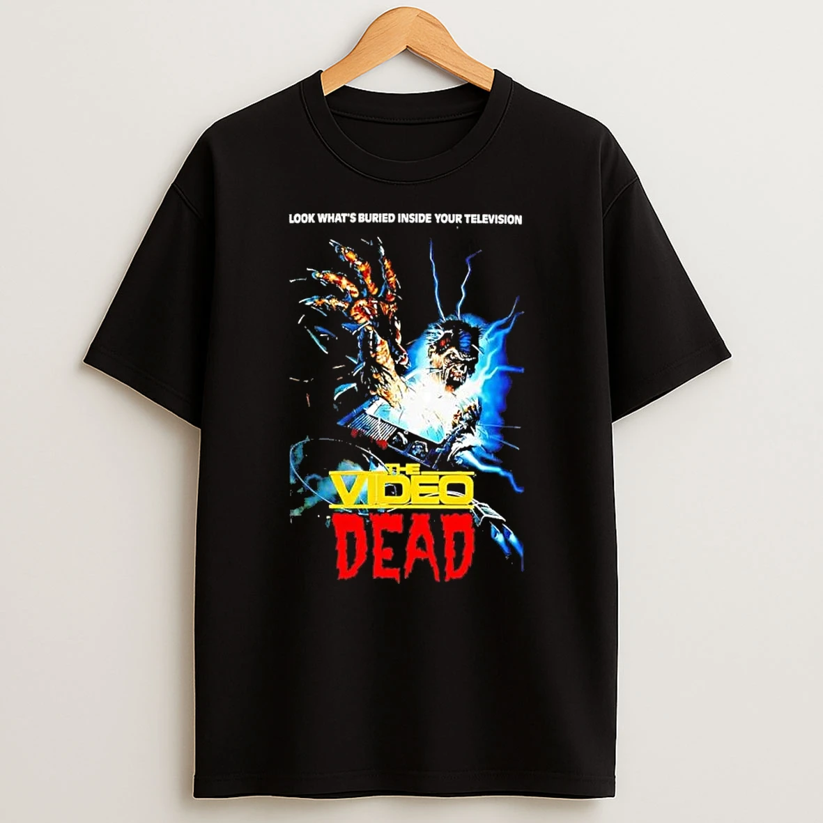 The Video Dead Look What Is Buried Inside Your Television Horror Movie Fan Shirts