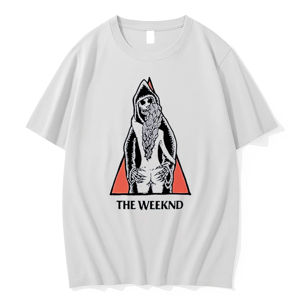 The Weeknd Skeleton Girl White Shirts