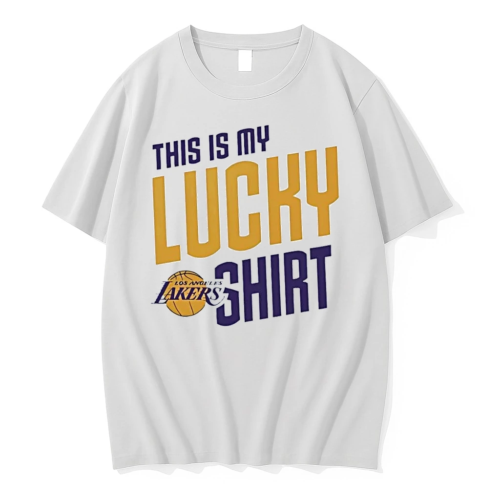 This Is My Lucky Los Angeles Lakers White Shirts