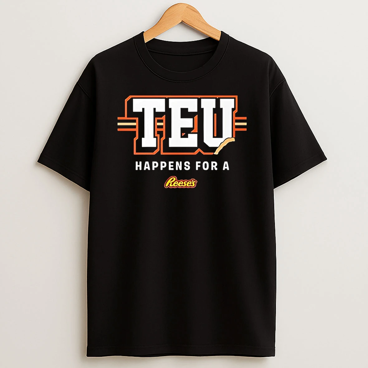 Travis Kelce With Teu Happens For A Reeses Shirts