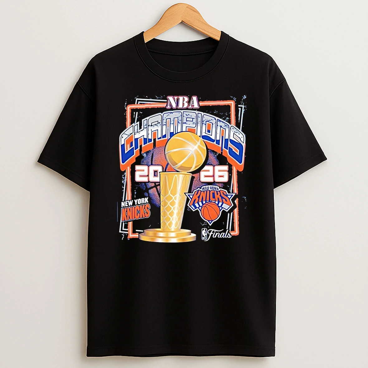 Trophy New York Knicks Basketball 2026 Nba Finals Champions Vintage Shirts
