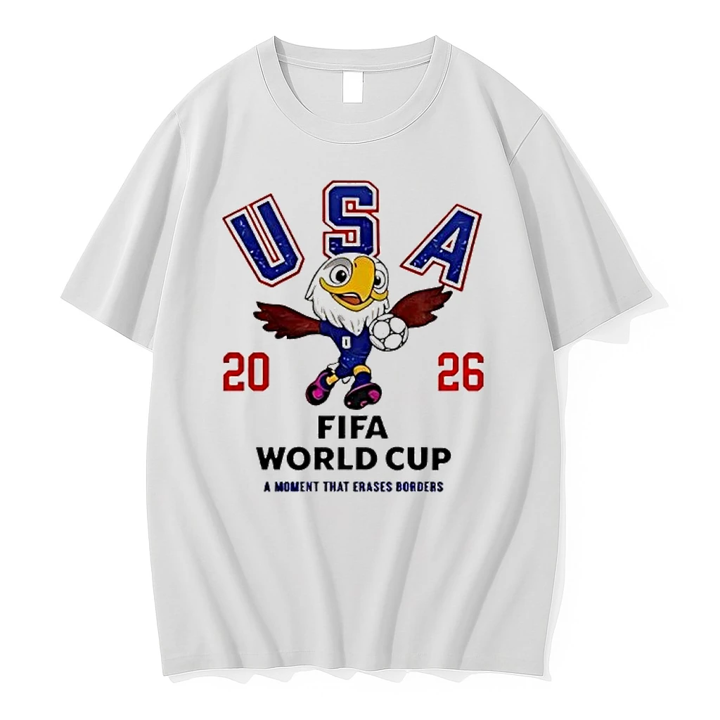 Usa 2026 Fifa World Cup A Moment That Erases Borders Soccer Eagle Mascot Shirts