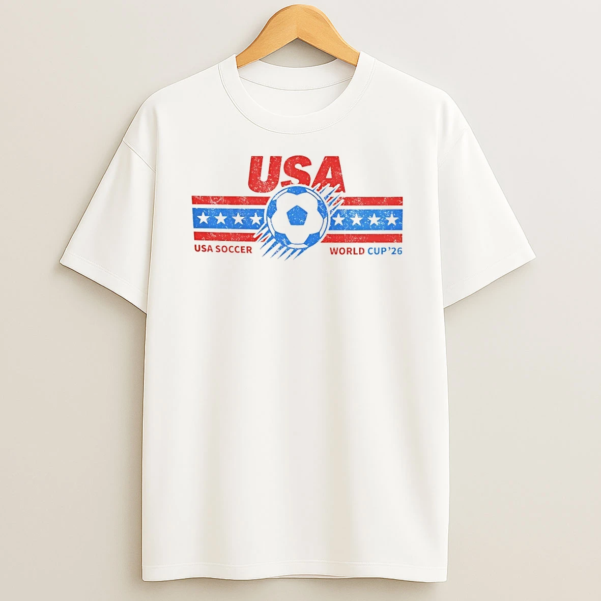 Usa Soccer World Cup 2026 Trophy American Flag Shirts