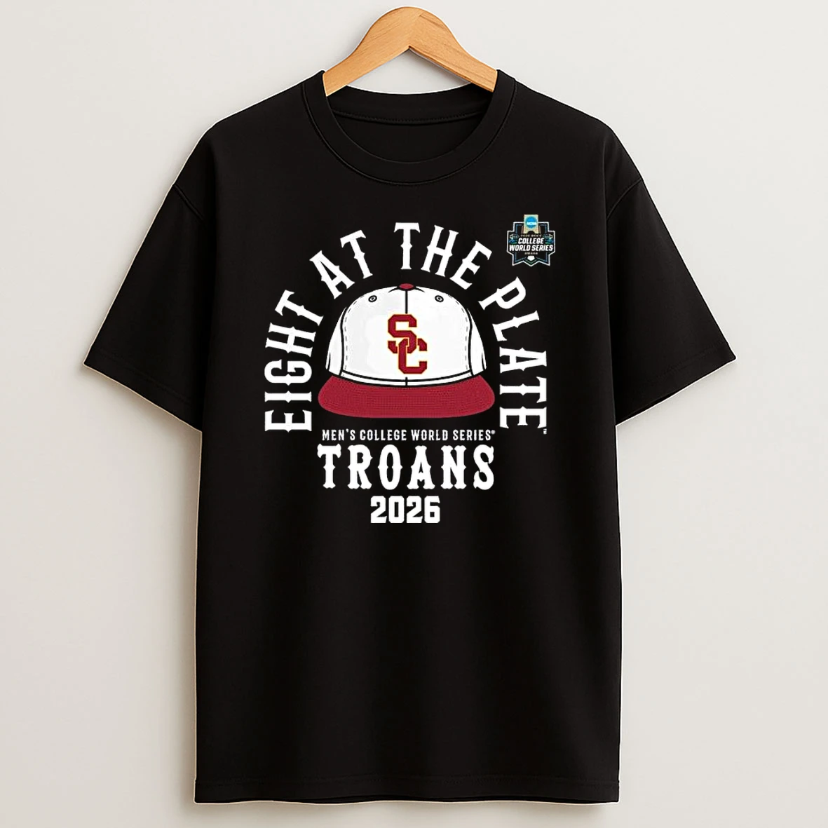 Usc Trojans Eight At The Plate 2026 Ncaa Mens College World Series Shirts