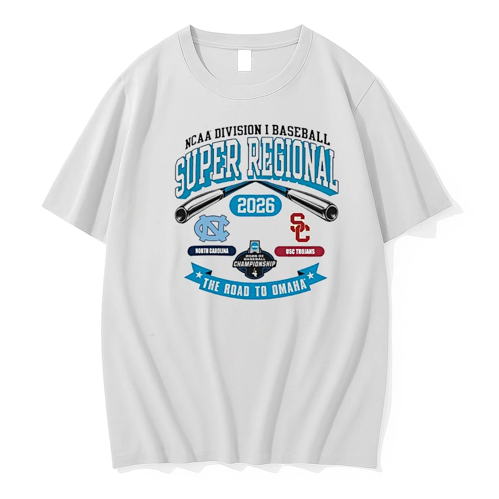 Usc Trojans Vs North Carolina Tar Heels 2026 Ncaa Division I Baseball Super Regional Shirts