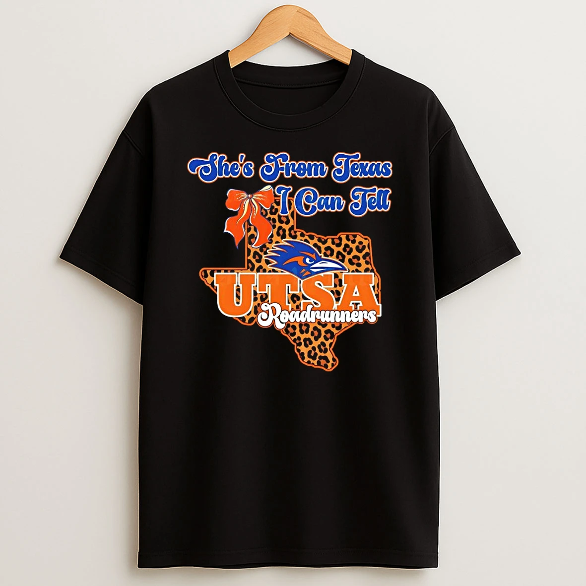 Utsa Roadrunners Bow Shes From Texas I Can Tell Texas Map 2026 Shirts
