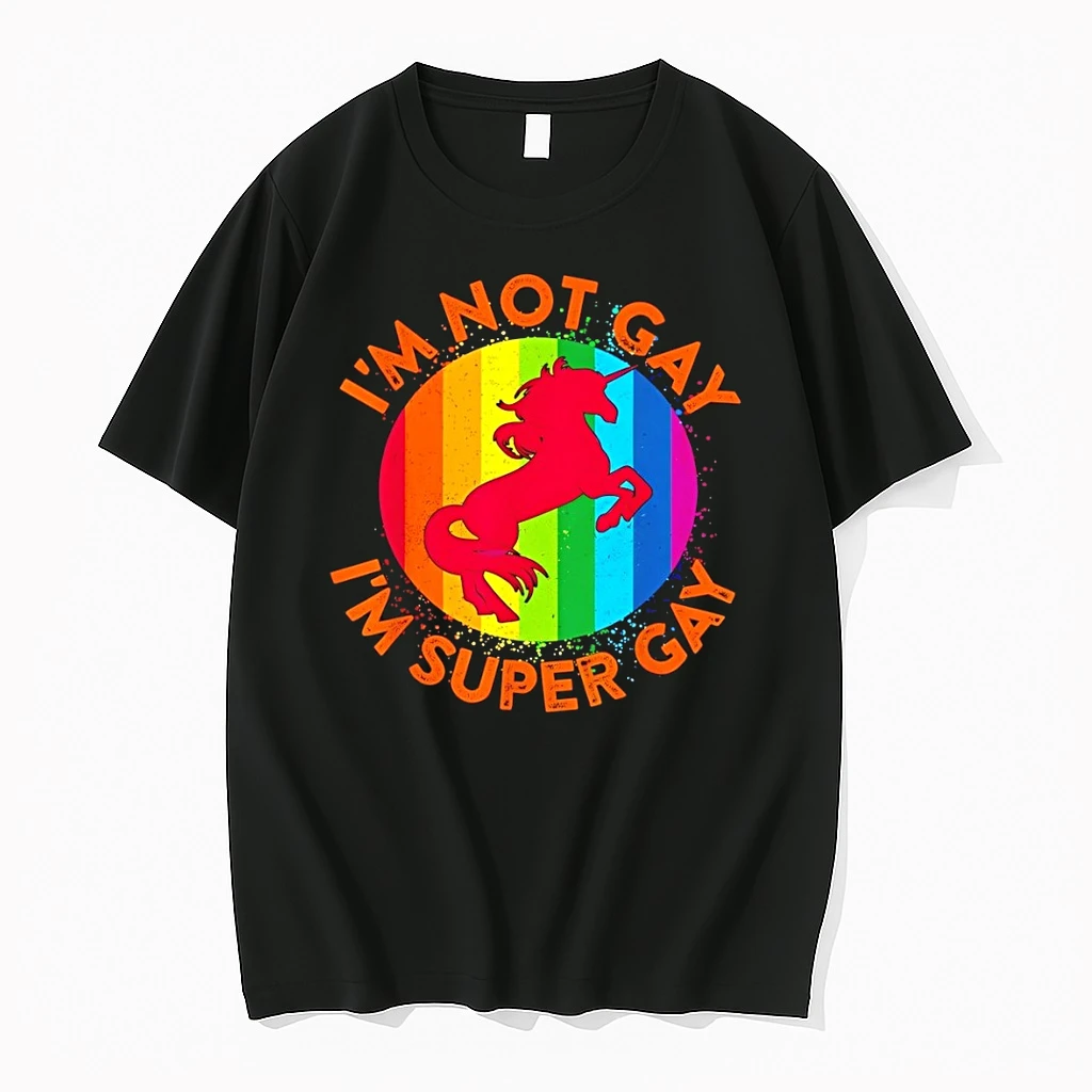 Unicorn Im Not Gay Im Super Gay Lgbt Pride Month Shirts