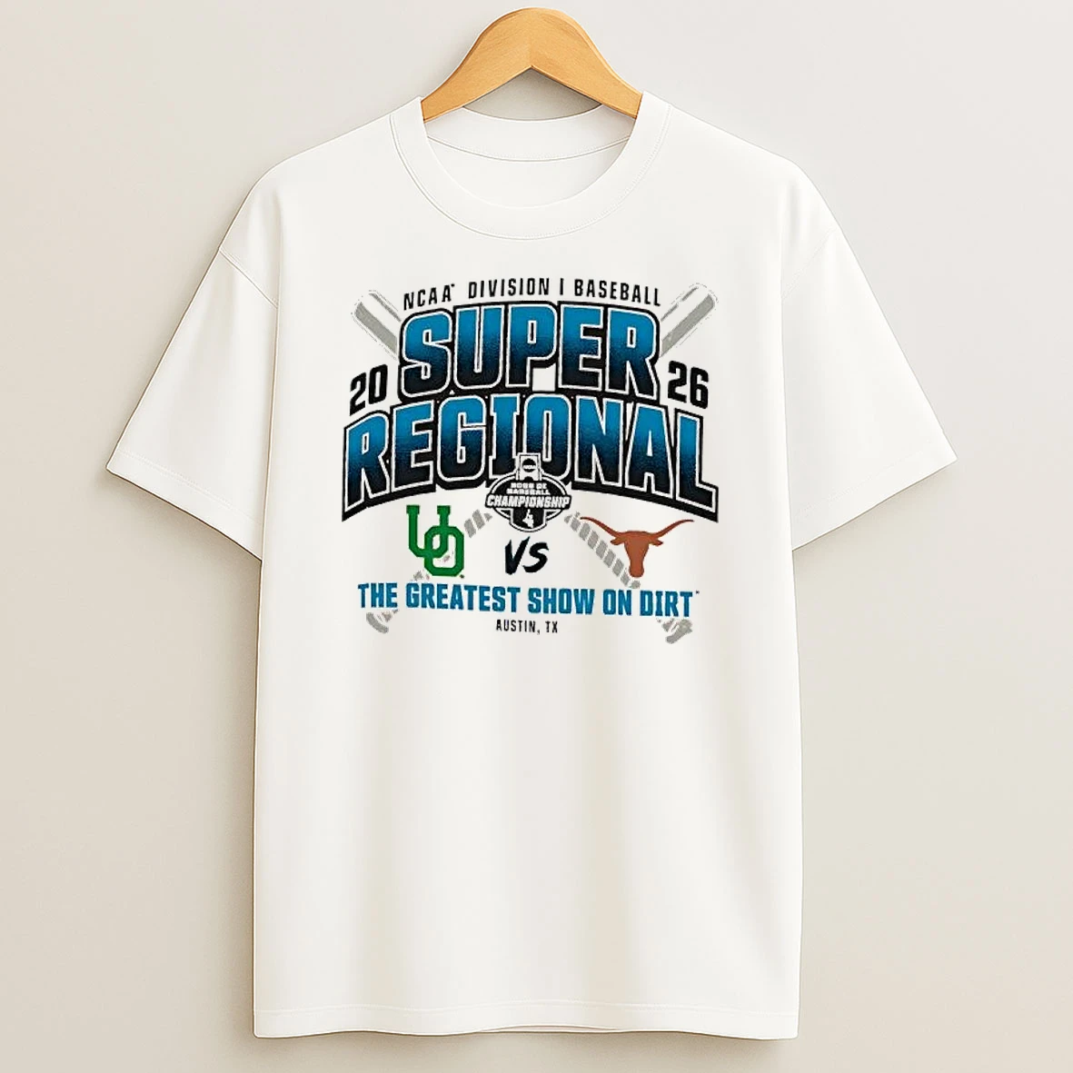 University Of Houston Cougars Vs Texas Longhorns 2026 Super Regional Baseball Shirts