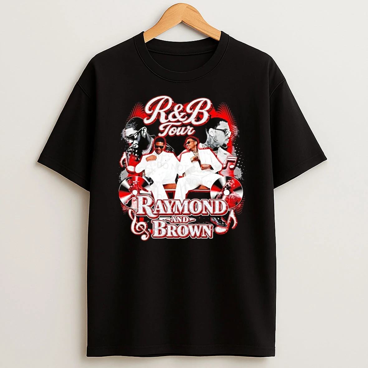 Usher And Chris Brown R And B Tour Raymond And Brown Music Fan Shirts