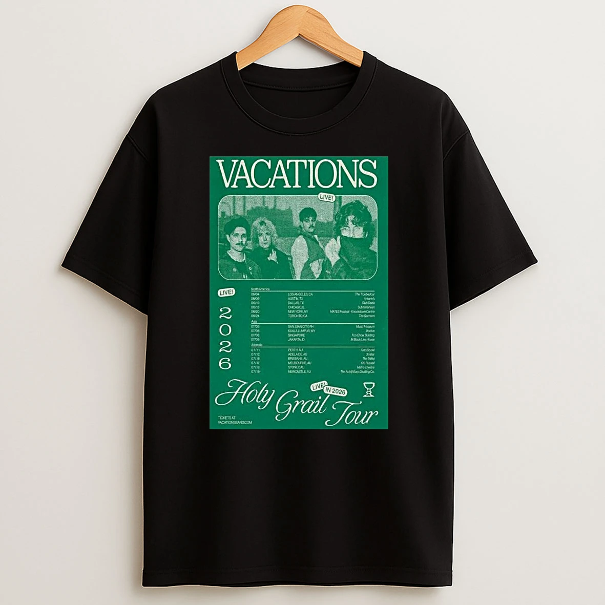 Vacations Holy Grail Tour 2026 1 Shirts